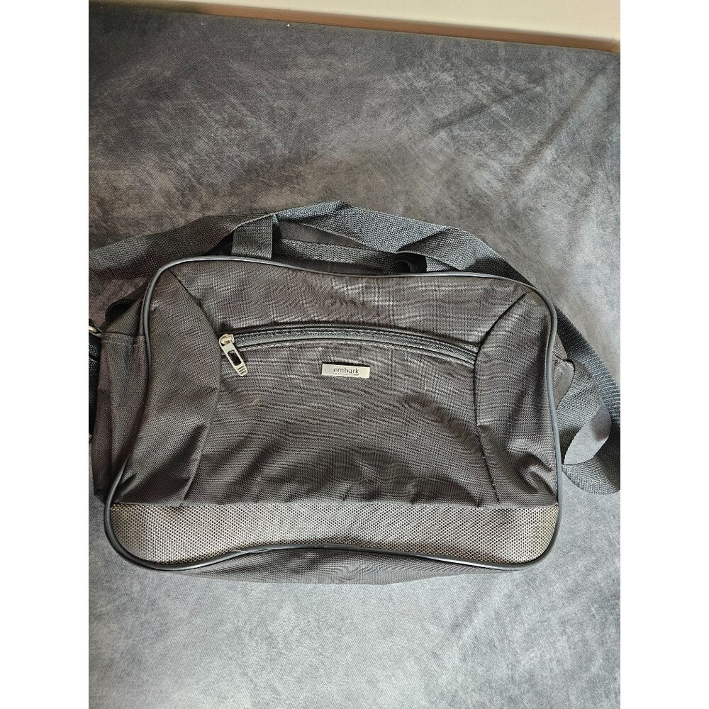 Embark Messenger Bag Briefcase Office Luggage Tote Office Carry On Gray